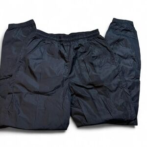 Vintage 90s Nike white tag black windbreaker pants size large